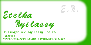 etelka nyilassy business card